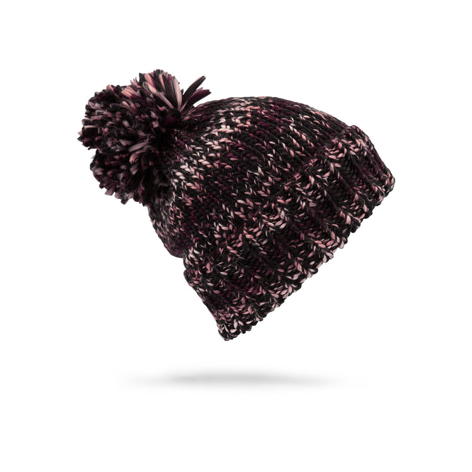 Womens Chevron Beanie Scarlet