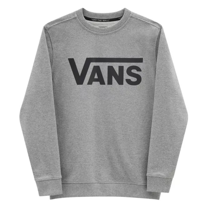 Kids Classic Crew Sweatshirt Cement Heather/ Black