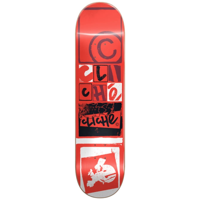 Letter Press RHM Red 8.0" Skateboard Deck