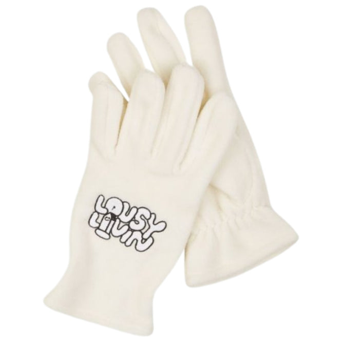 Logo Gloves White