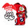 Santa & Santa Socks Red Giftbox