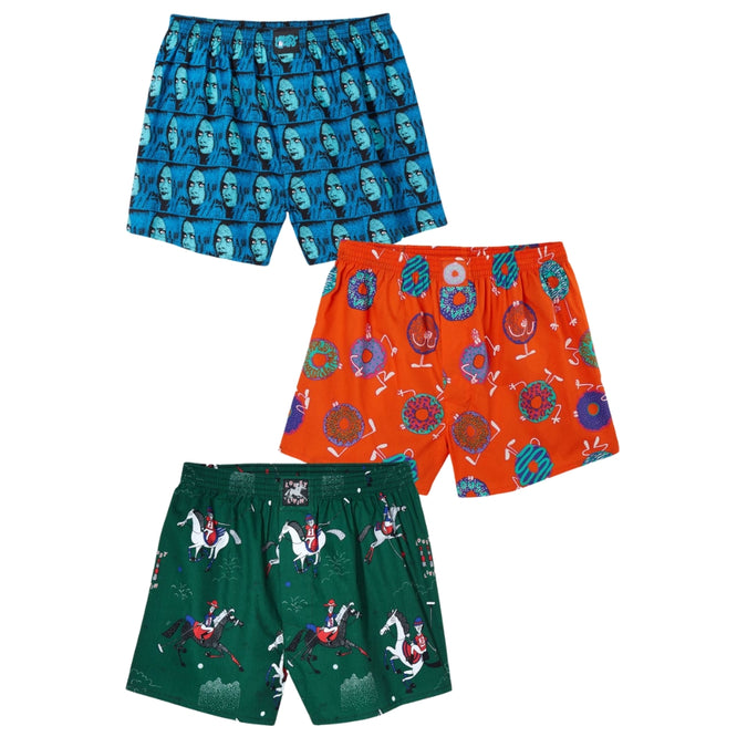 Hooray 3pack Boxershorts Bubble