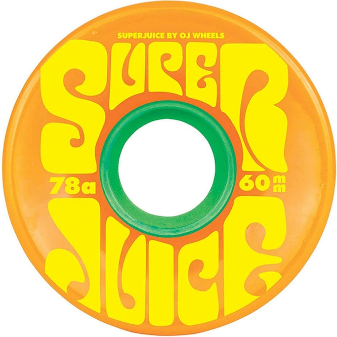 Super Juice 78a Orange 60mm Skateboard Wheels