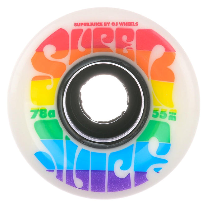 Roues de Skateboard Mini Super Juice 78a Rainbow 55mm