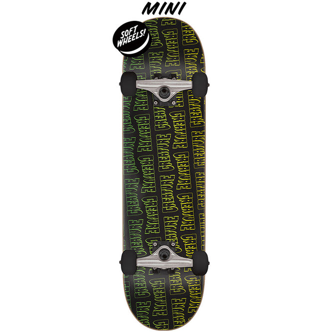 Outline Repeat Noir-Vert 7.25" Skateboard complet