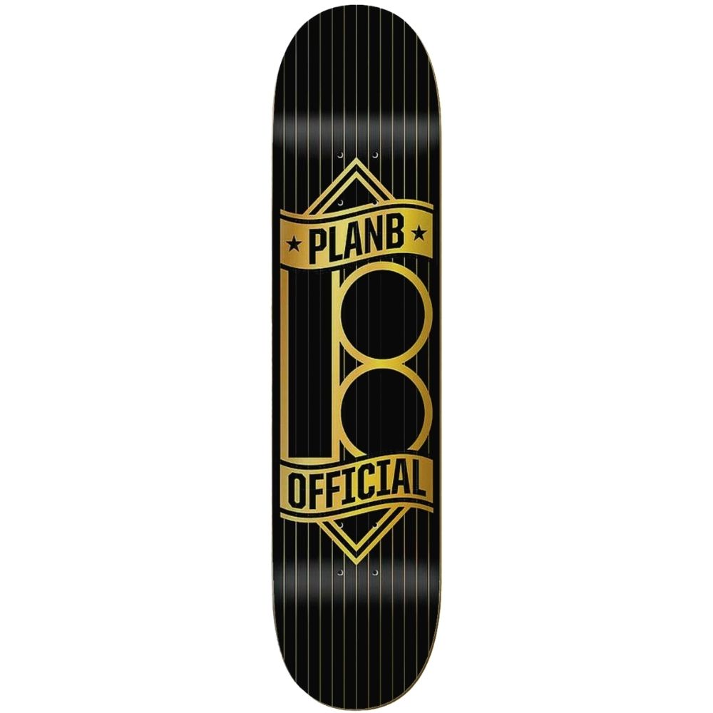 Banner Gold Black 8.25" Skateboard Deck
