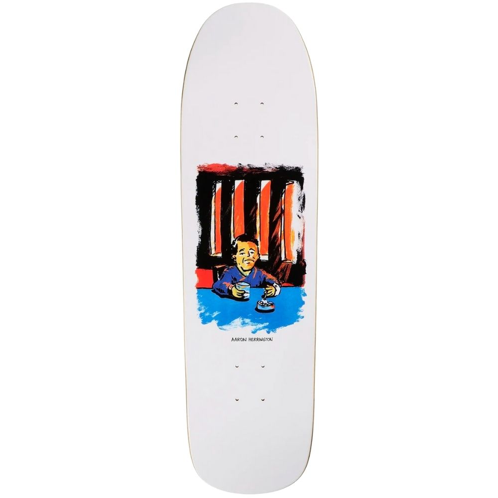 Aaron Herrington Chain Smoker 2.0 White 8.65" Skateboard Deck