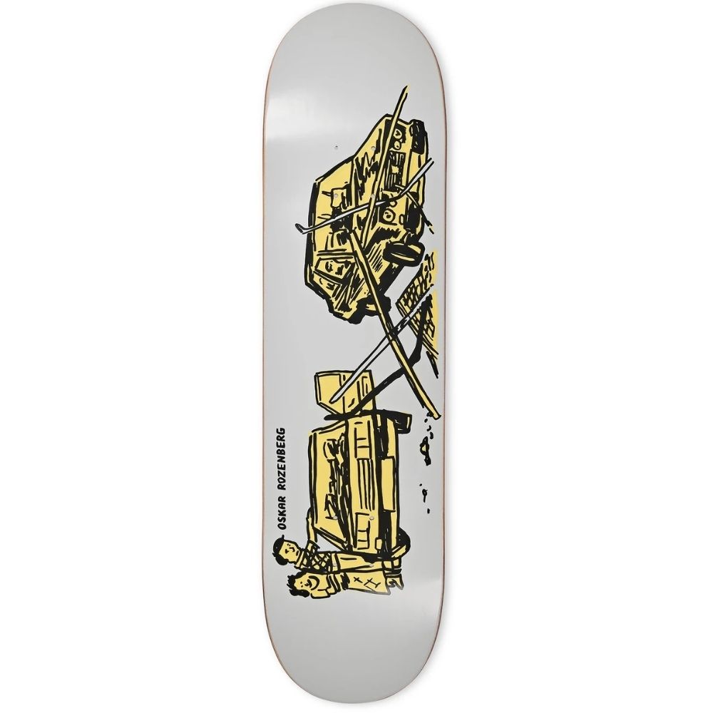 Rozenberg Drivers License Grey 7.875" Skateboard Deck