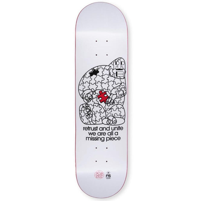 Retrust White 8.0" Skateboard Deck