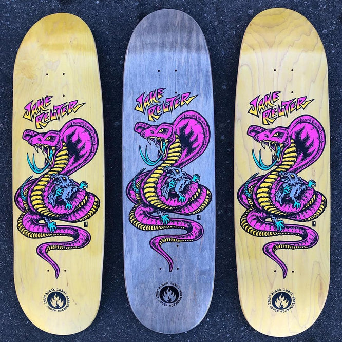 Planche de skateboard 9.0" Reuter Snake And Rat Grey Stain