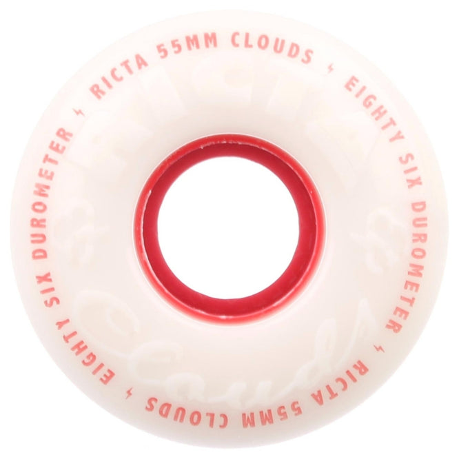 Clouds Red 86a 53mm Skateboard Wheels