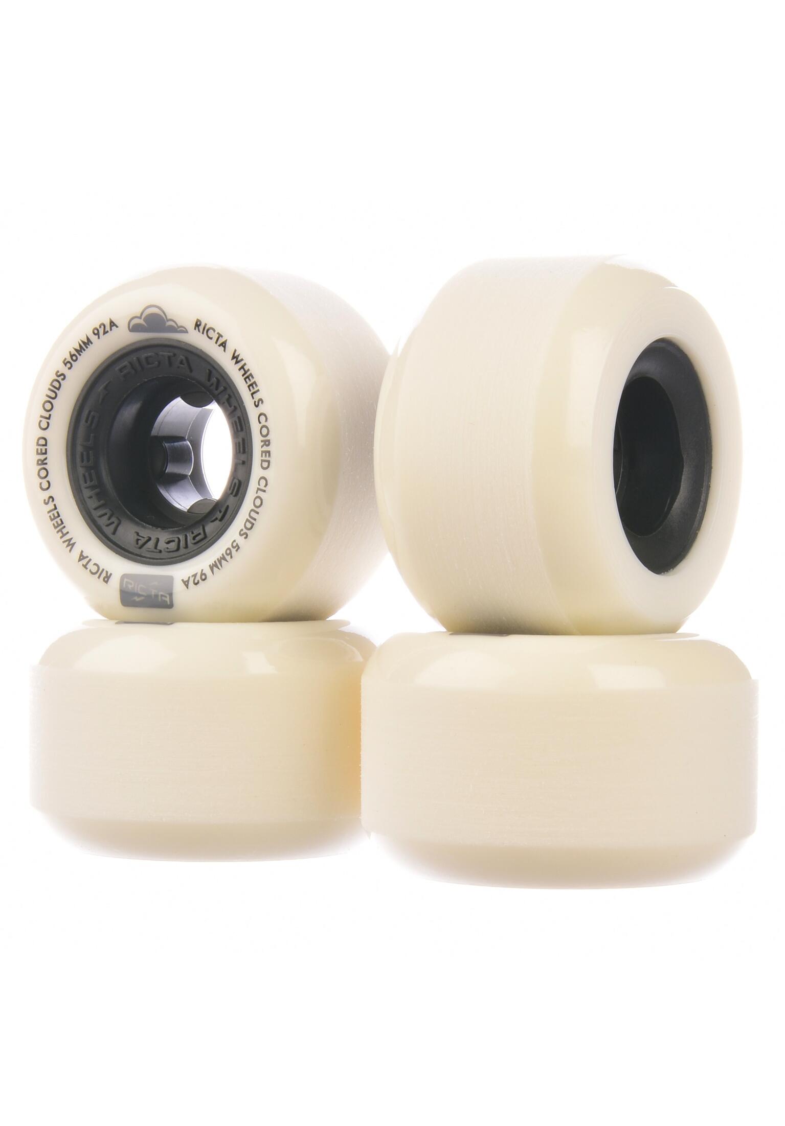Cored Clouds Black 92a 56mm Skateboard Wheels