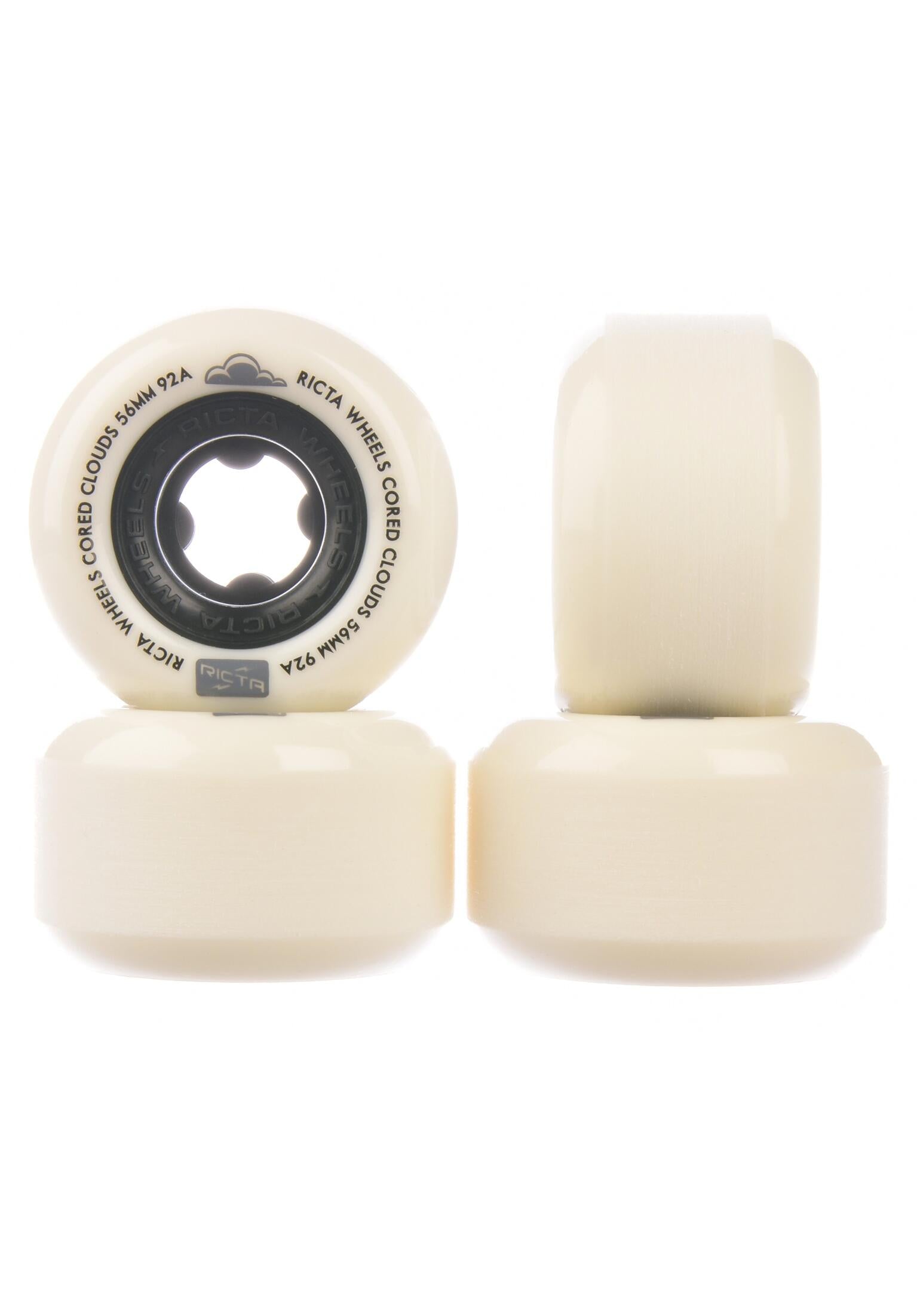 Cored Clouds Black 92a 56mm Skateboard Wheels