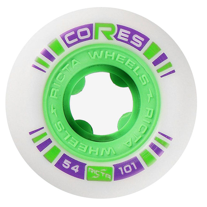 Cored Neons Green 101a 54mm Skateboard Wheels