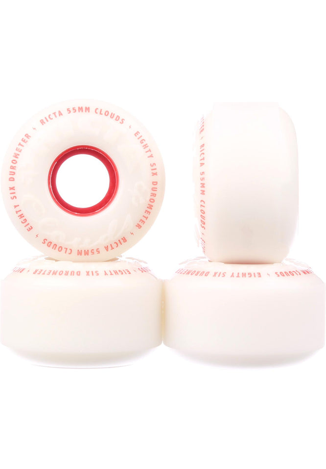 Clouds Red 86a 57mm Skateboard Wheels