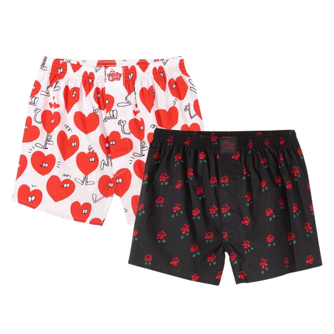 Rose &amp; Valentines 2pack Boxershorts Black/ White