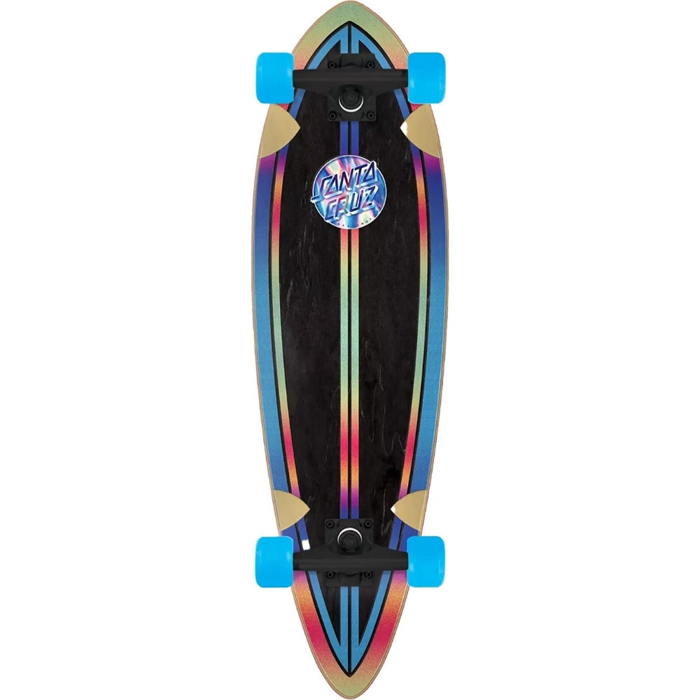 Iridescent Dot Pintail 33" Black/Multicolored Complete Cruiser