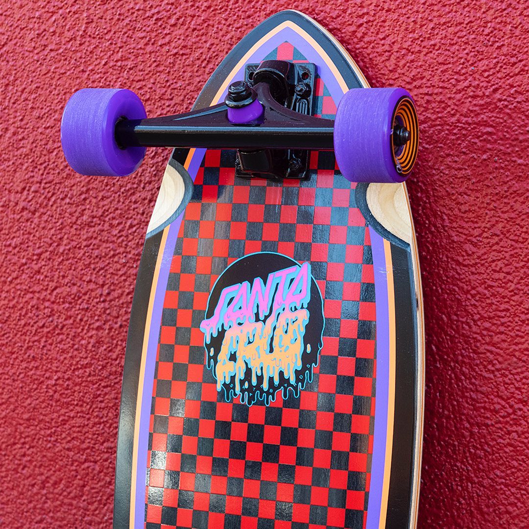 Rad Dot Pintail 33" Black/Multicolored Complete Cruiser