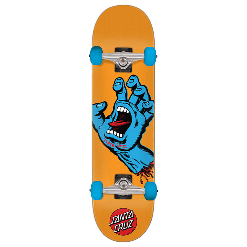 Screaming Hand Mid Orange 7.875" Complete Skateboard