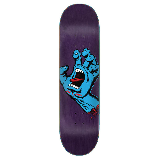 Screaming Hand Purple 8.375" Skateboard Deck