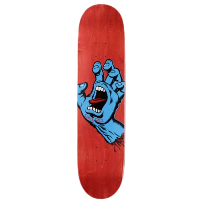 Screaming Hand Red 8.0" Skateboard Deck