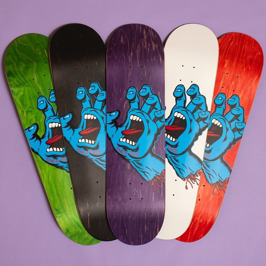 Screaming Hand Black 8.6" Skateboard Deck
