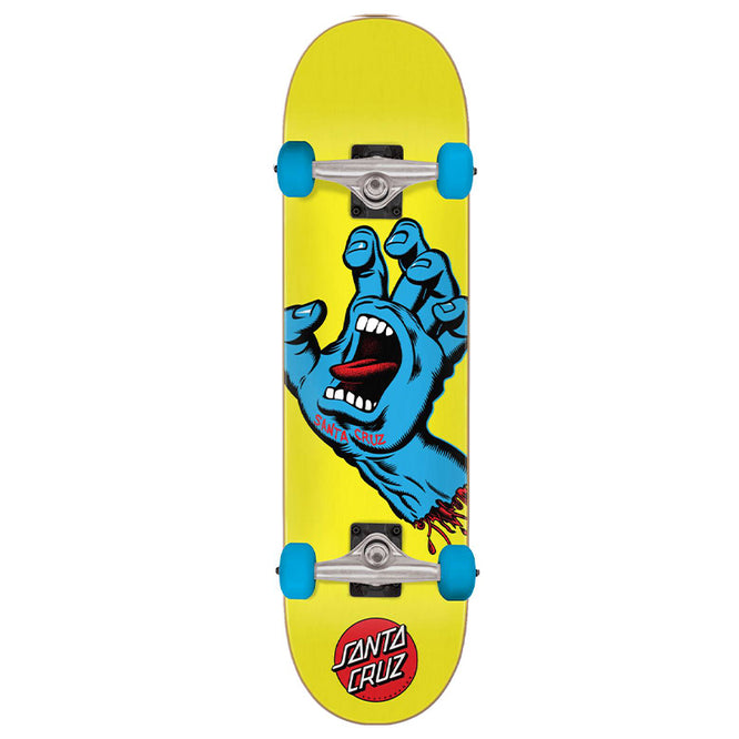 Screaming Hand Mini Yellow 7.75" Complete Skateboard