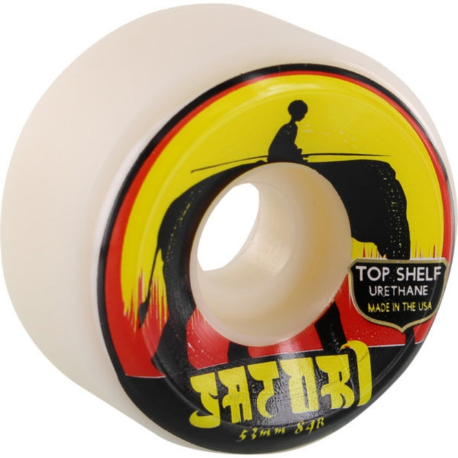 Elephant Top Shelf White/Red Conical 84b 53mm Skateboard Wheels