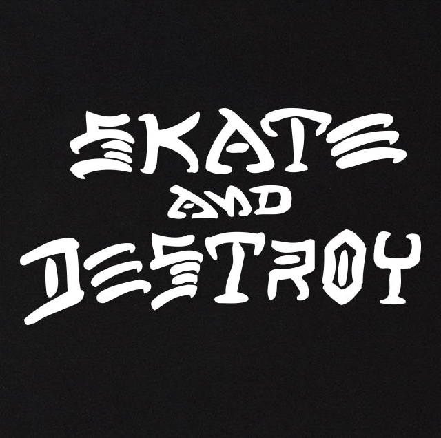 Thrasher Skate and Destroy hoodie black