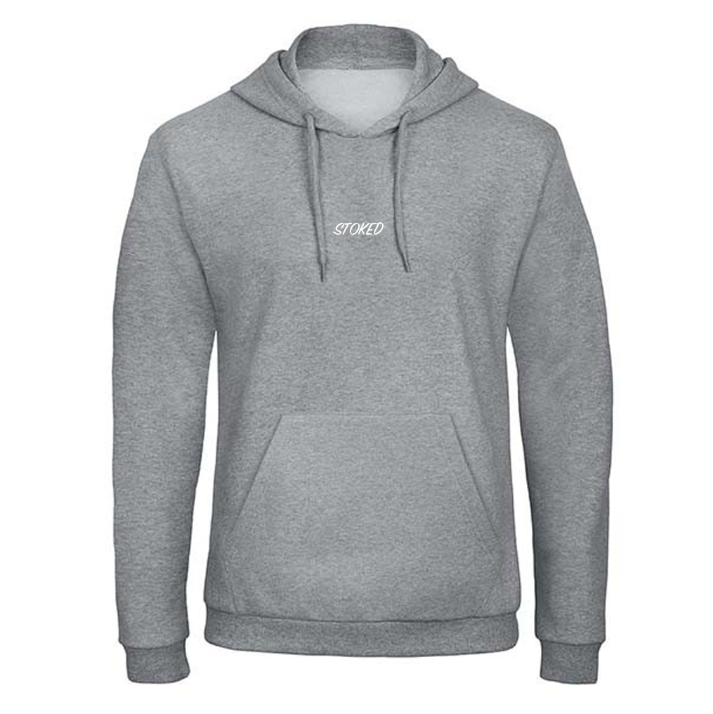Lightweight Script Hoodie Light Grey