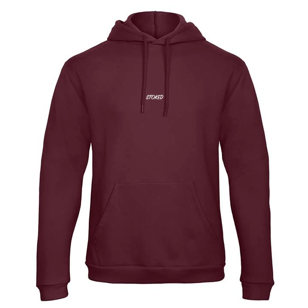 Lightweight Script Hoodie Bordeaux