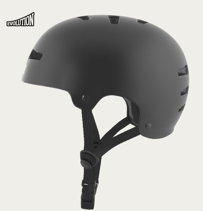 Evolution Solid Colors Satin Black Helmet