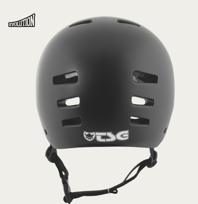 Evolution Solid Colors Satin Black Helmet