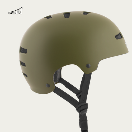 Evolution Solid Colors Satin Olive Helm