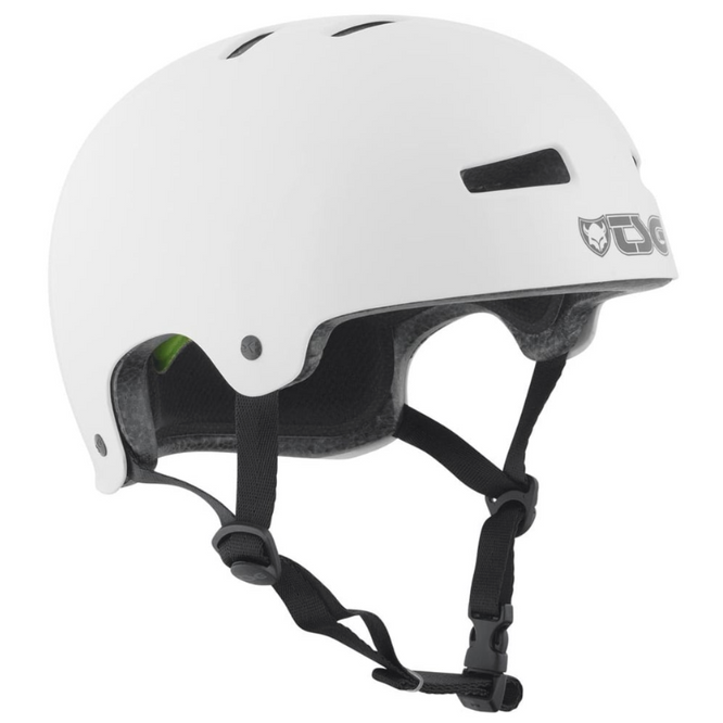 Skate/Bmx Solid Color Injected White Helm