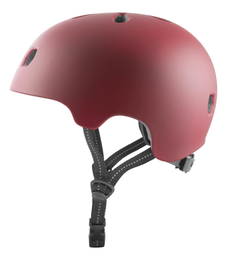 Meta Solid Color Satin Oxblood Helm