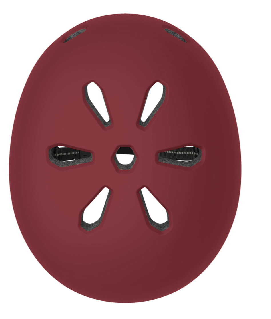 Meta Solid Color Satin Oxblood Helm