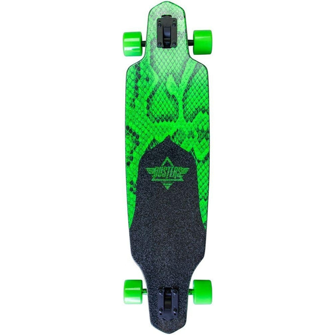 Channel Snakeskin Neon Green 38" Complete Longboard