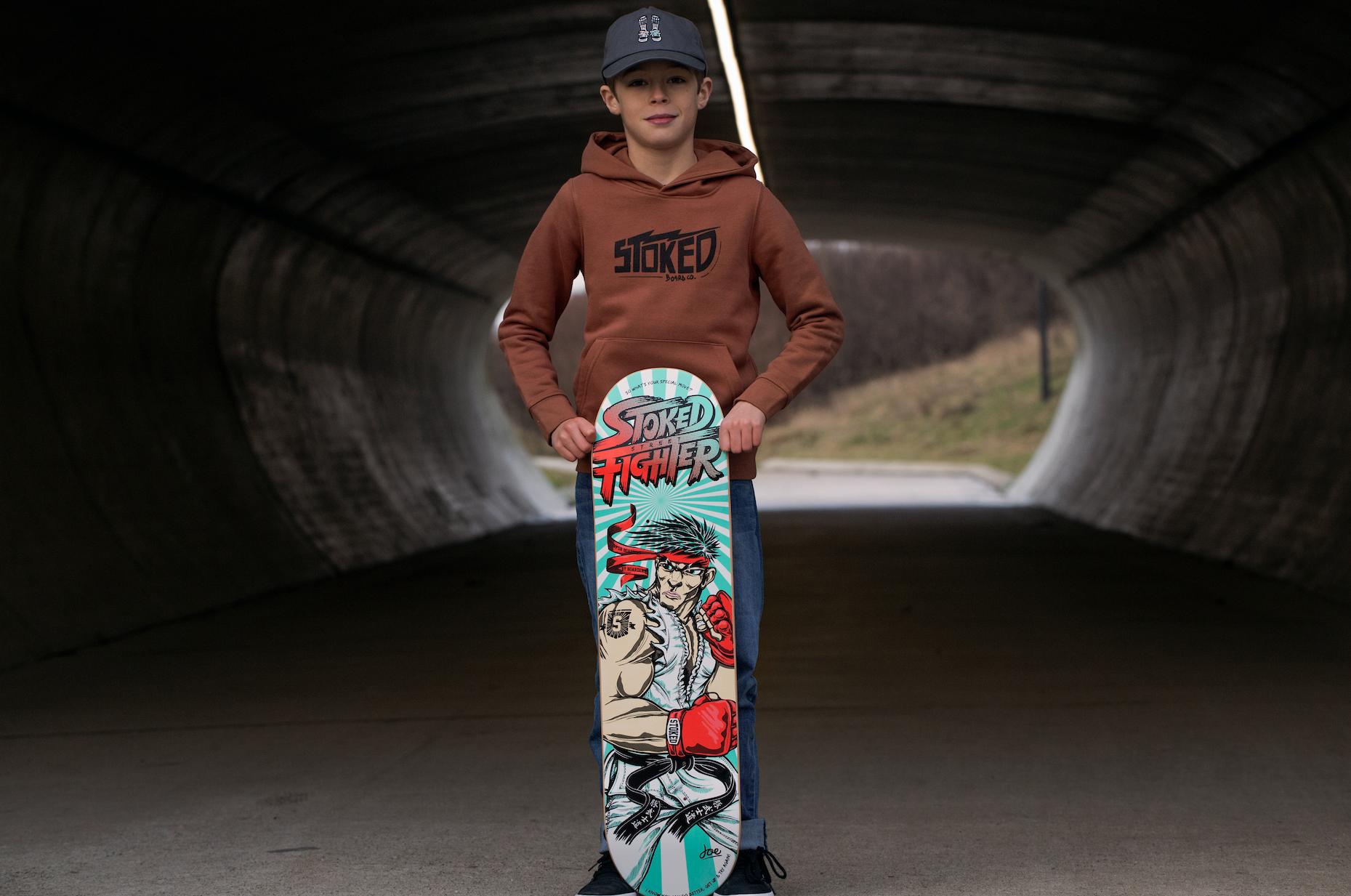 Kids Electric Hoodie Caramel