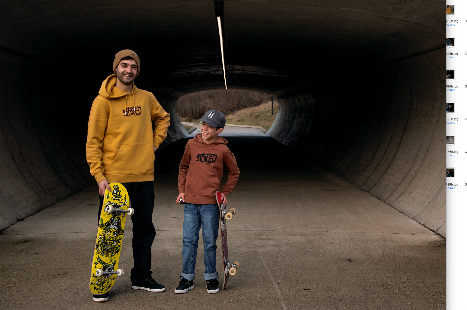 Kids Electric Hoodie Caramel