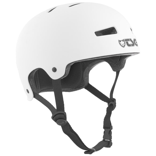 Evolution Youth Solid Colors Satin White helmet