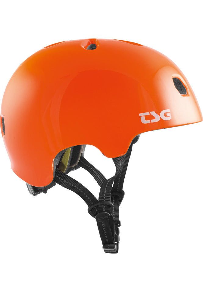 Casque Meta Solid Color Gloss Orange