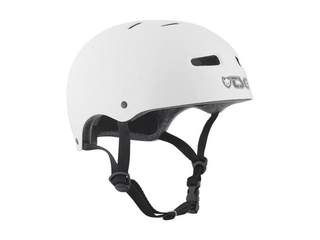 Skate/Bmx Solid Color Injected White Helm