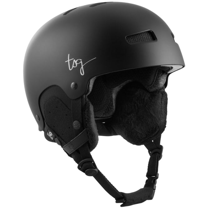 Womens Lotus Solid Color II Satin Black Helm