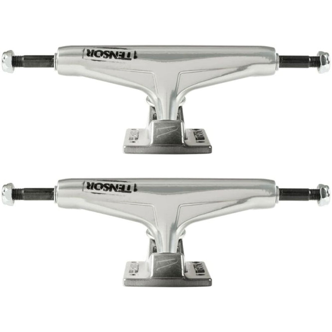 Chariots de Skateboard en Aluminium Stencil Mirror Raw/Black Fade 5.25" Trucks