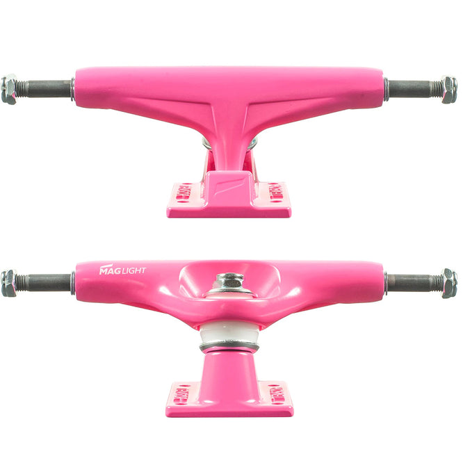 Mag Light Glossy Safety Pink 5.25" Skateboard Trucks