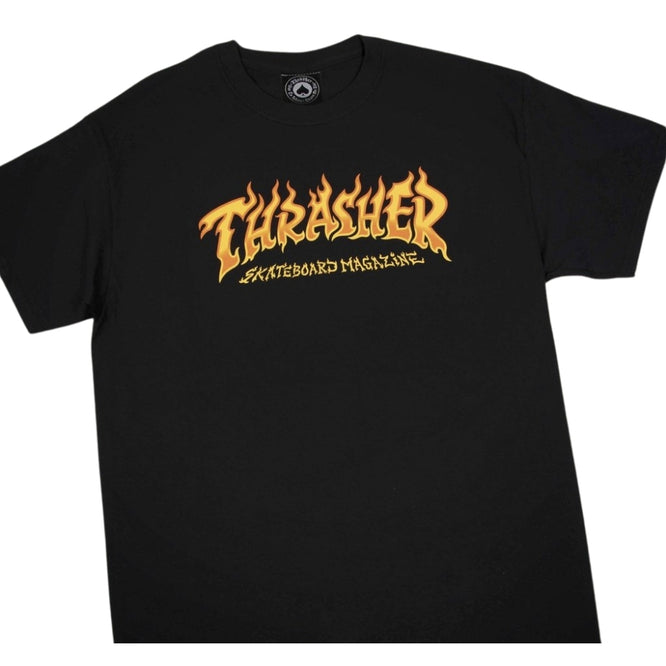 Fire Logo T-Shirt Black