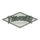 Diamond Logo Sticker Grey