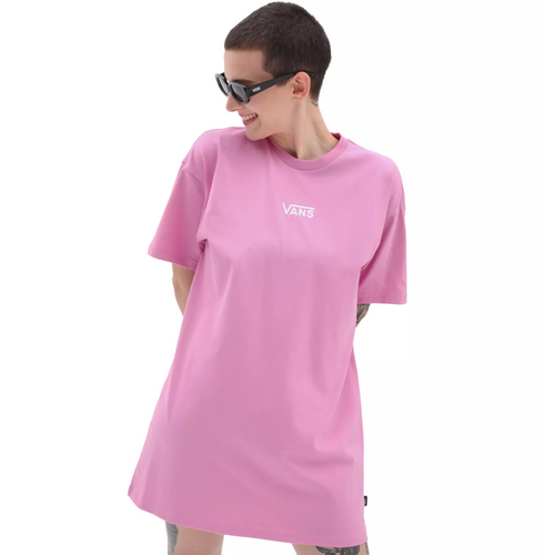 Womens Center Vee Tee Dress Cyclamen Pink