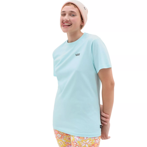 T-shirt avec logo sur le côté gauche de la poitrine pour les femmes - Blue Glow